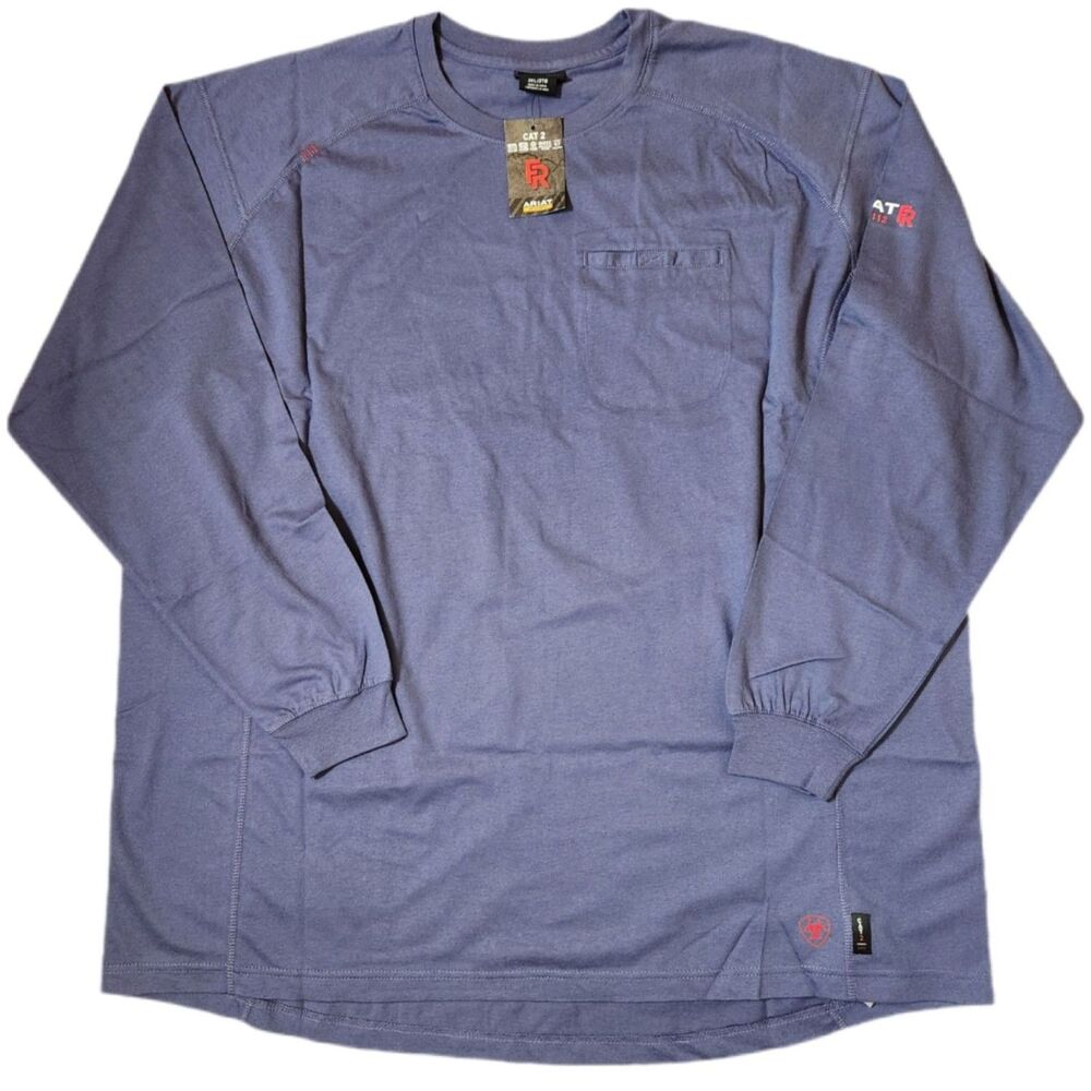 Ariat FR Flame Resistant Long Sleeve Shirt Men’s 3XL Blue Indigo
